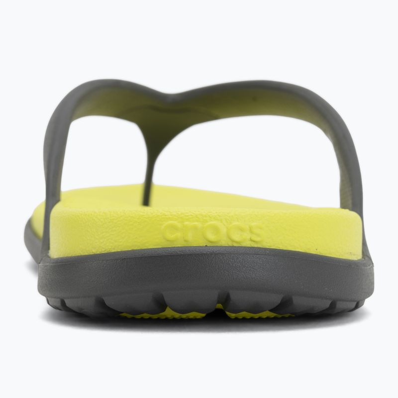 Infradito Crocs Coast Flip slate grey/citrus 6