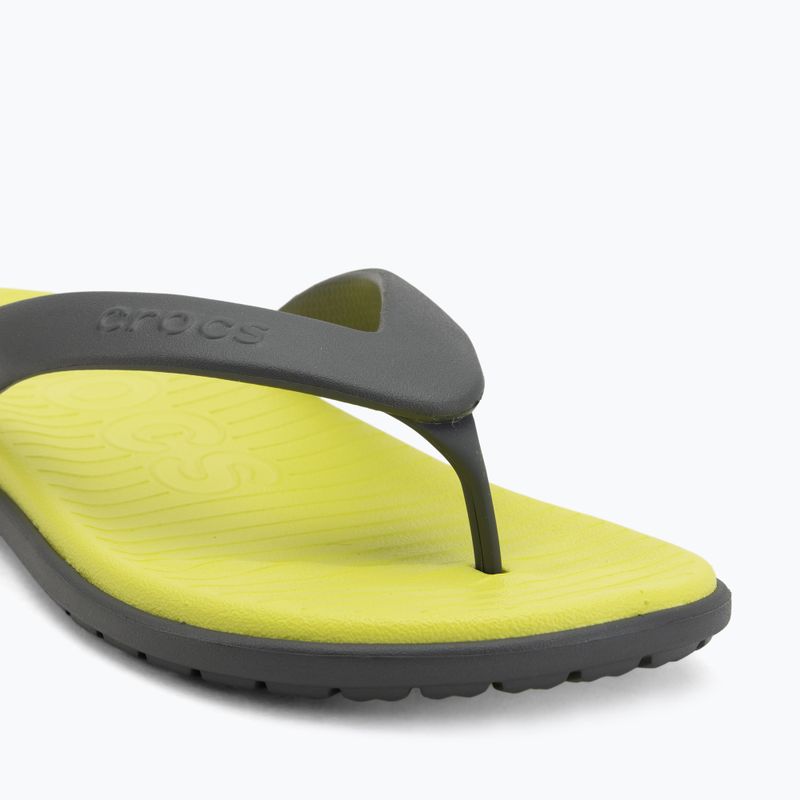 Infradito Crocs Coast Flip slate grey/citrus 7