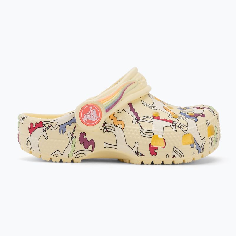 Ciabatte per bambini Crocs Classic Unicorn Graphic yellow light 3