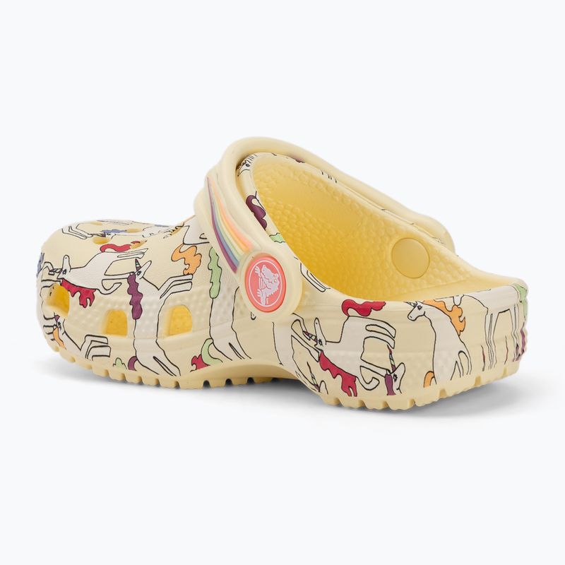 Ciabatte per bambini Crocs Classic Unicorn Graphic yellow light 4