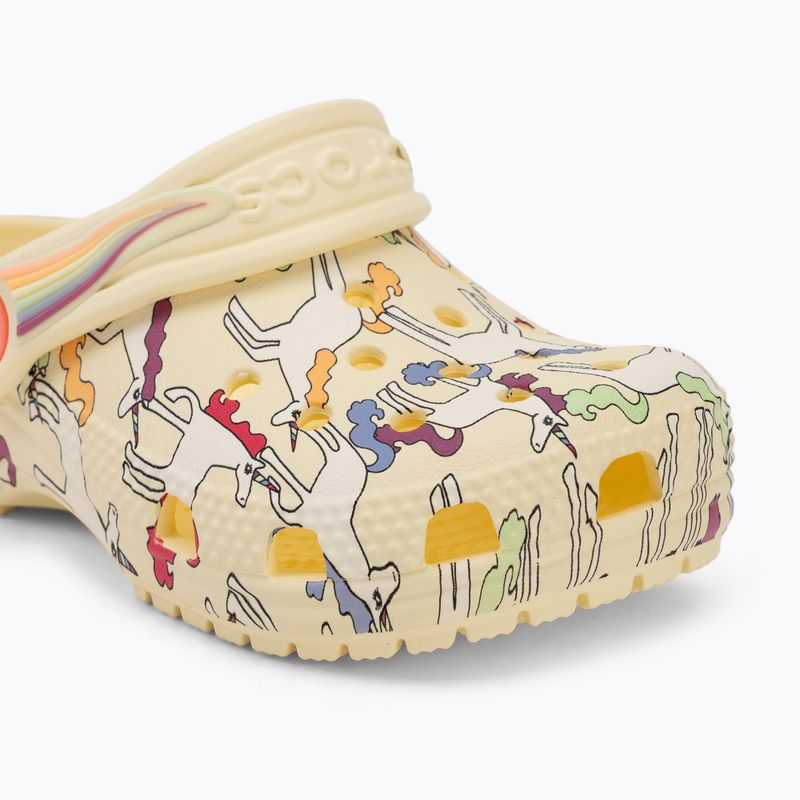 Ciabatte per bambini Crocs Classic Unicorn Graphic yellow light 8