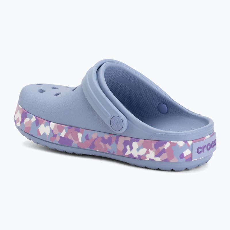 Ciabatte per bambini Crocs Crockband Glow Confetti Band blue haze/multi 4