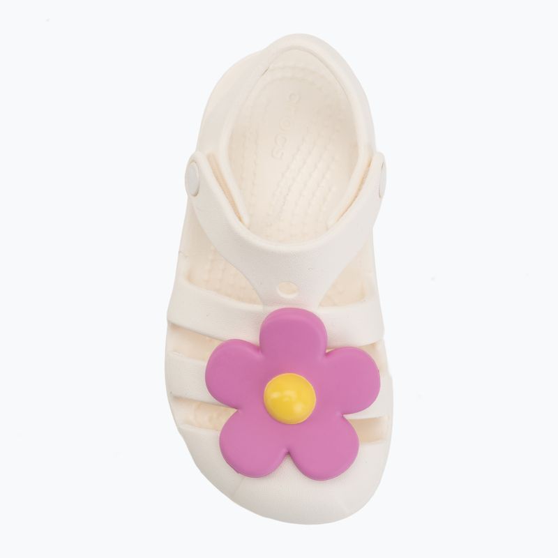 Sandali per bambini Crocs Classic Flower chalk 5