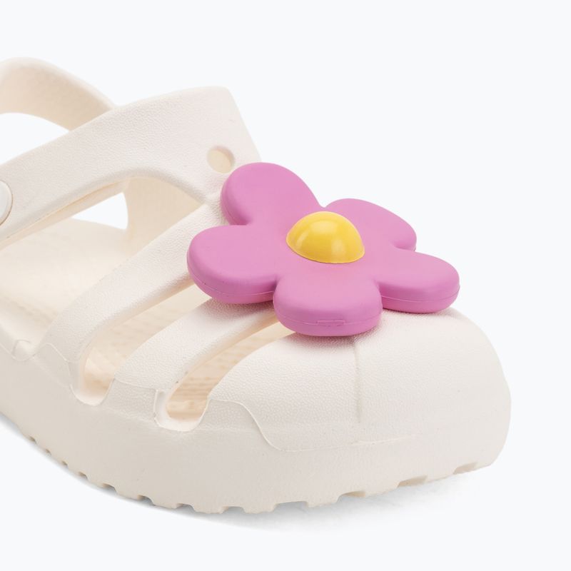 Sandali per bambini Crocs Classic Flower chalk 7