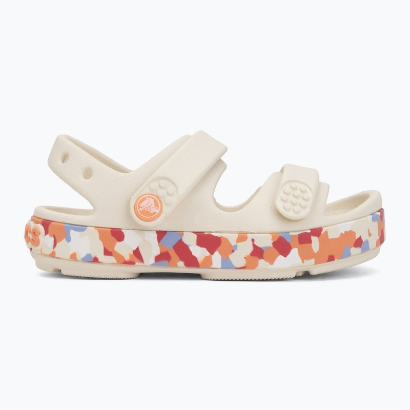 Sandali per bambini Crocs Crocband Cruiser Glow Confetti Band summit white/guava 2