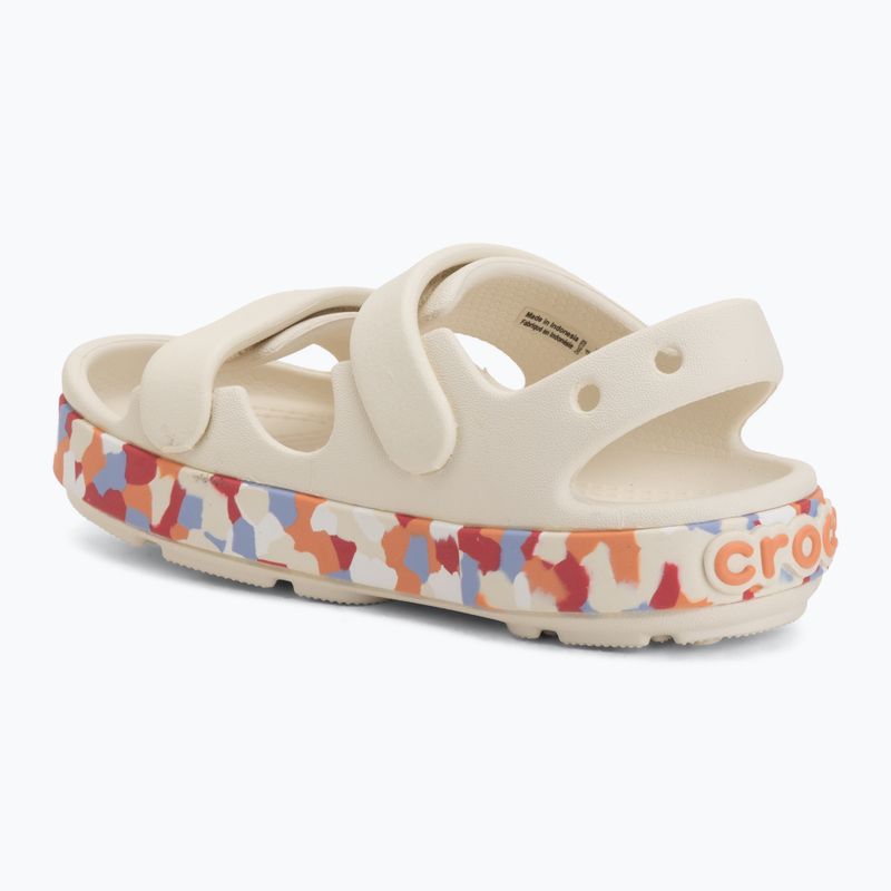 Sandali per bambini Crocs Crocband Cruiser Glow Confetti Band summit white/guava 3