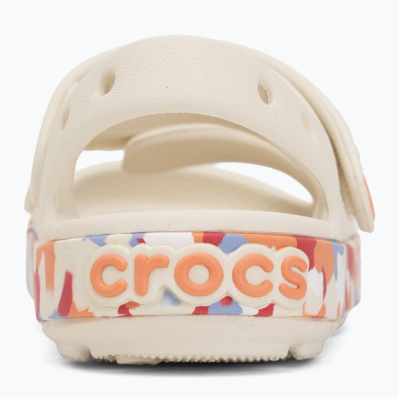 Sandali per bambini Crocs Crocband Cruiser Glow Confetti Band summit white/guava 6