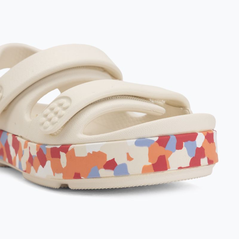 Sandali per bambini Crocs Crocband Cruiser Glow Confetti Band summit white/guava 7