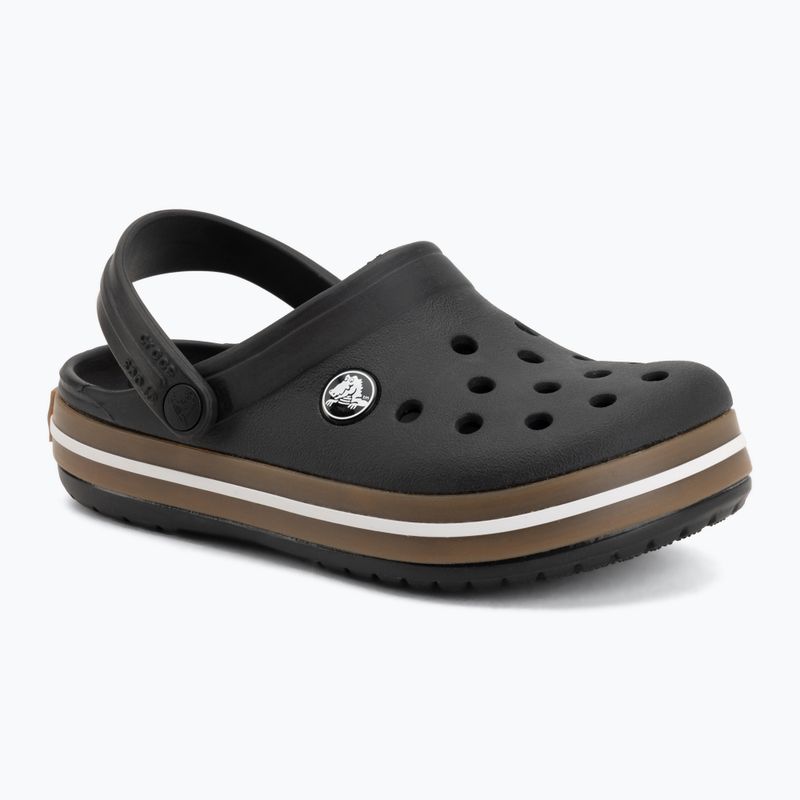 Ciabatte per bambini Crocs Crocband Gum black 2