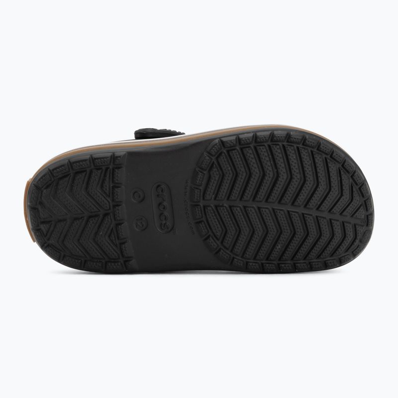 Ciabatte per bambini Crocs Crocband Gum black 5