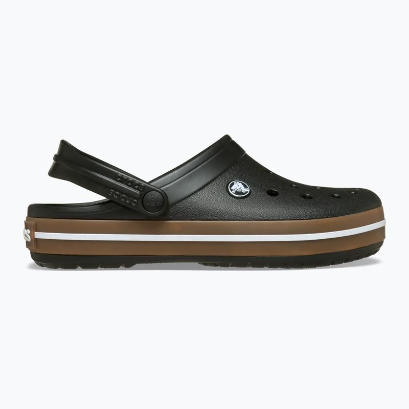 Ciabatte per bambini Crocs Crocband Gum black 2