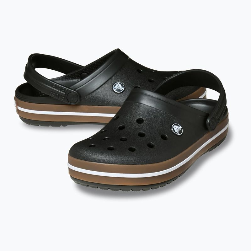 Ciabatte per bambini Crocs Crocband Gum black 6
