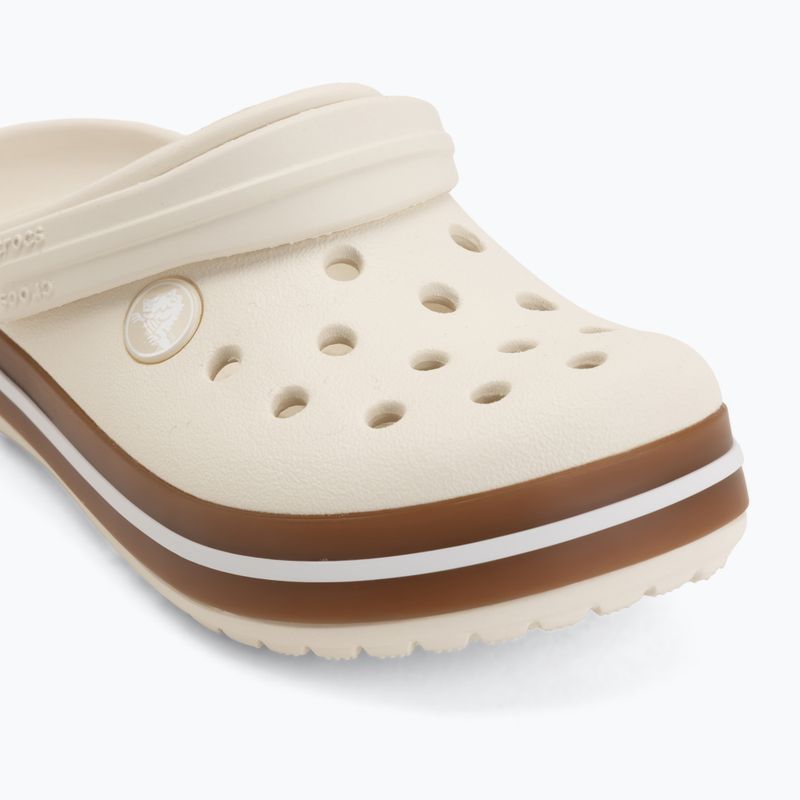 Ciabatte per bambini Crocs Crocband Gum summit white 8