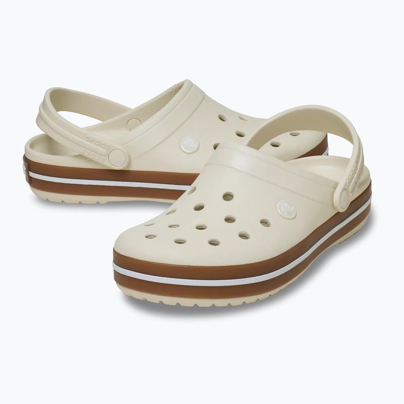 Ciabatte per bambini Crocs Crocband Gum summit white 6
