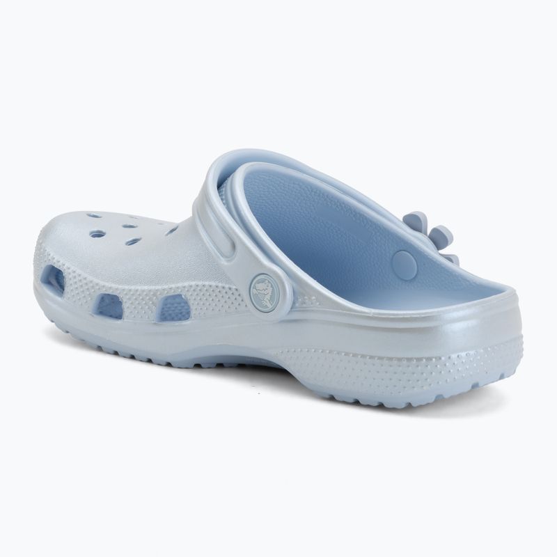 Ciabatte per bambini Crocs Classic Pearl Shine blue frost 4