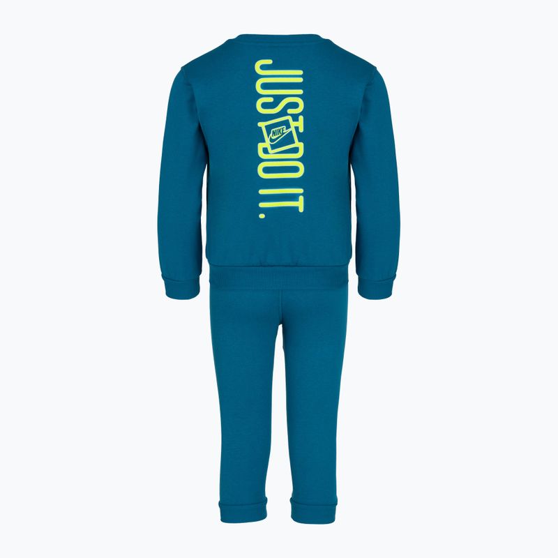 Tuta per bambini Nike Sportswear Get With Me Lightweight Fleece green abyss 2