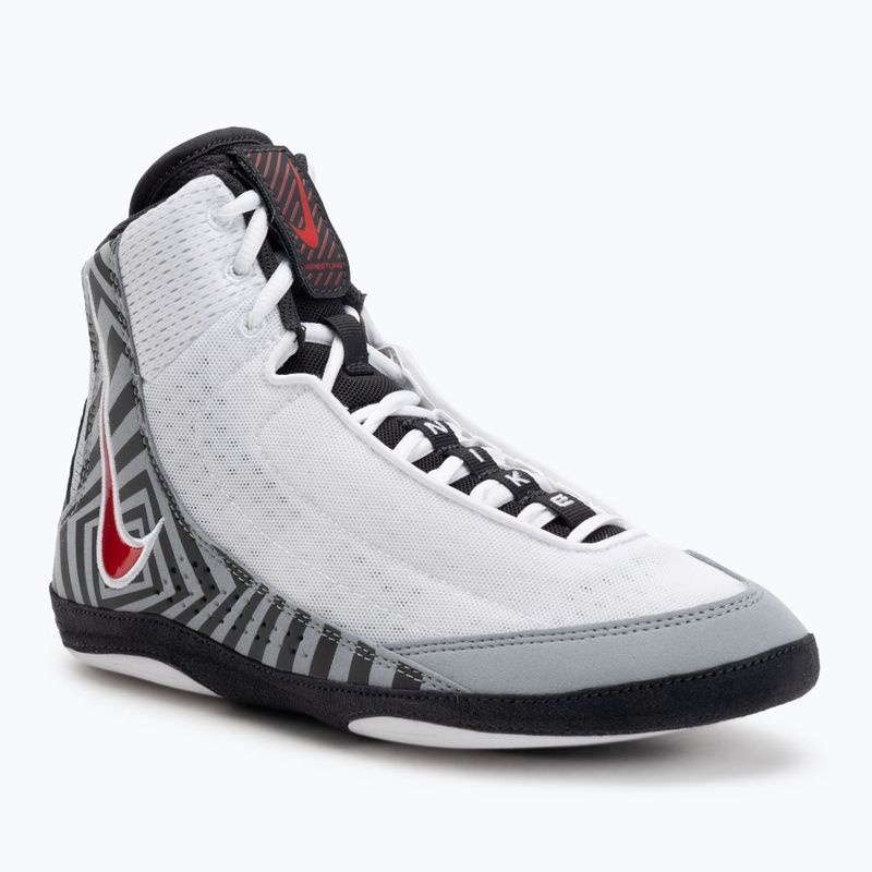 Nike Inflict 4 SE scarpa da wrestling bianco/university red/grigio lupo/antracite