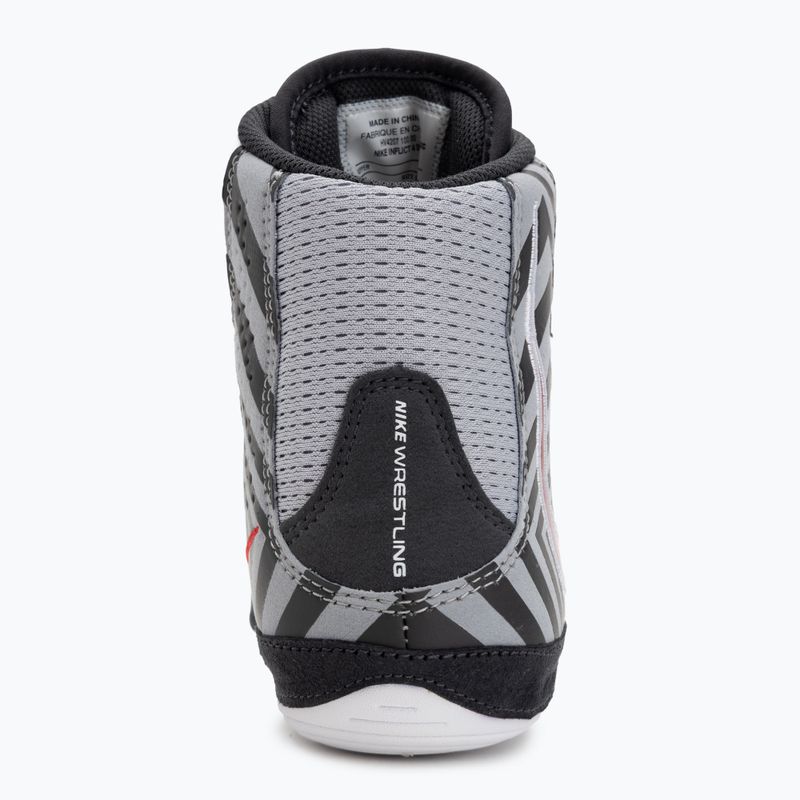 Nike Inflict 4 SE scarpa da wrestling bianco/university red/grigio lupo/antracite 6