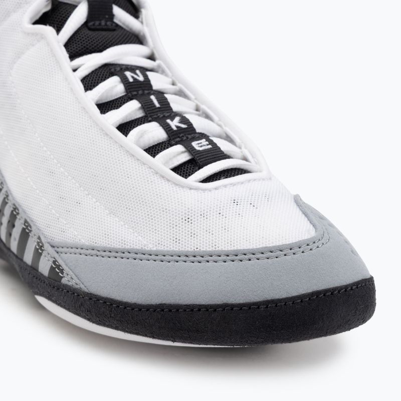 Nike Inflict 4 SE scarpa da wrestling bianco/university red/grigio lupo/antracite 7