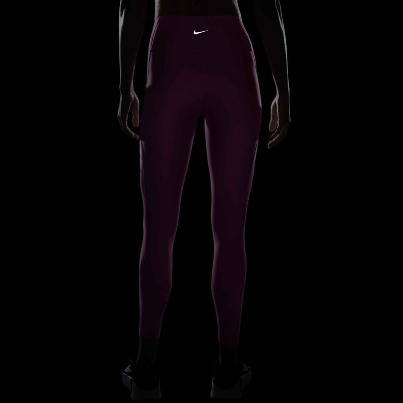 Leggings da donna Nike One a vita alta 7/8 rosa giocoso 11