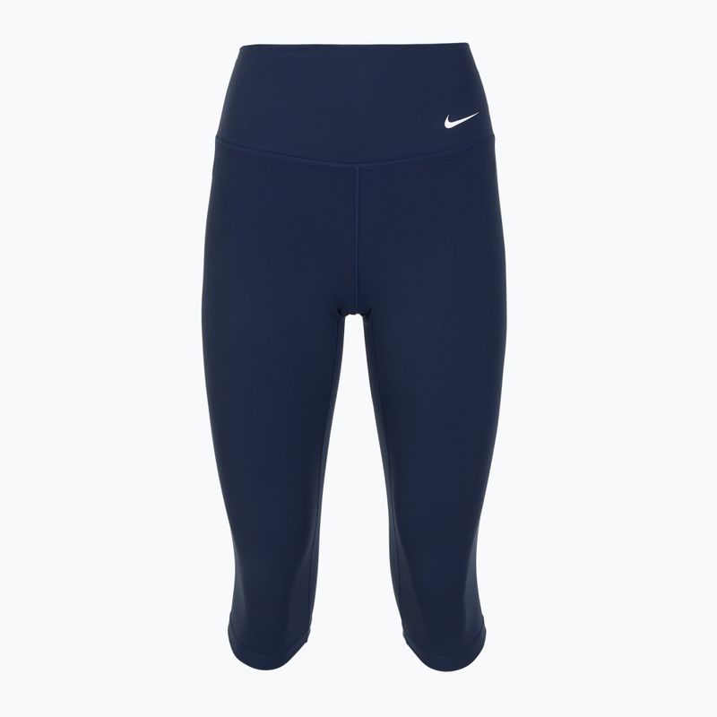 Leggings donna Nike One High Waisted Capri midnight navy/bianco 8