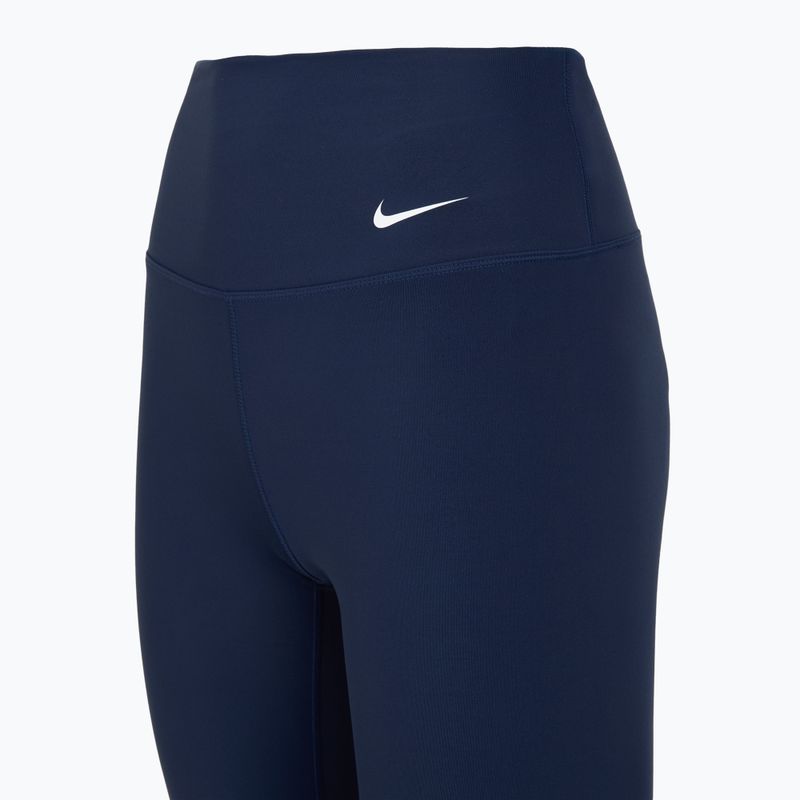 Leggings donna Nike One High Waisted Capri midnight navy/bianco 10