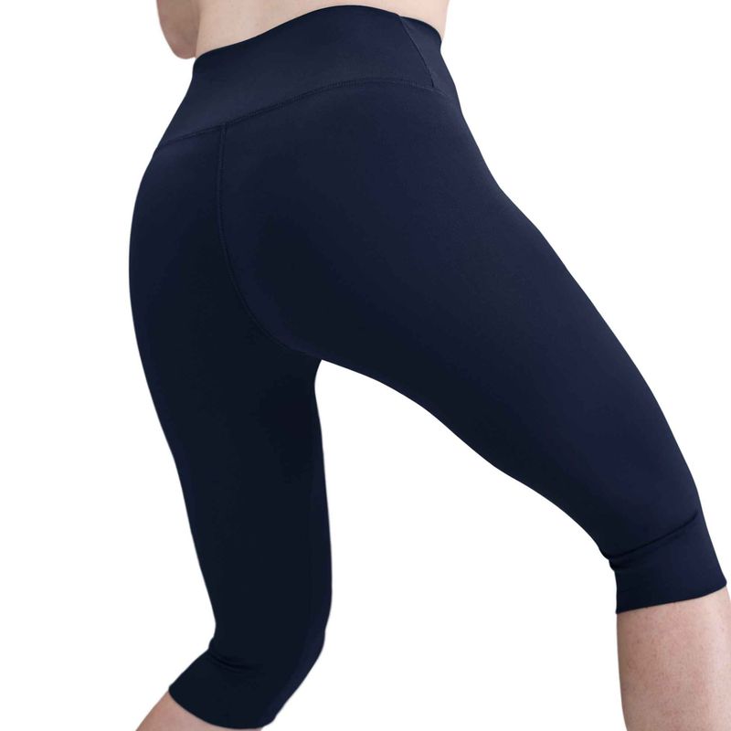 Leggings donna Nike One High Waisted Capri midnight navy/bianco 5