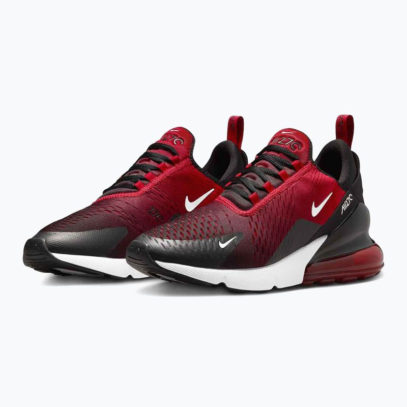 Uomo Nike Air Max 270 palestra rosso / bianco / nero scarpe 3