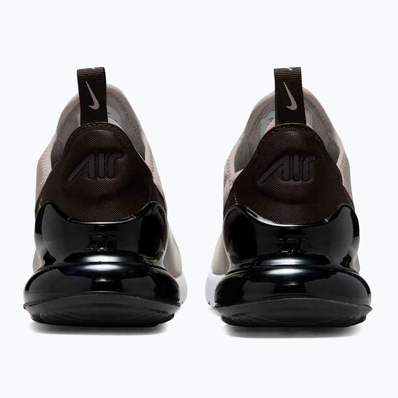 Nike Air Max 270 scarpe da donna grigio college / marrone velluto / bianco 4