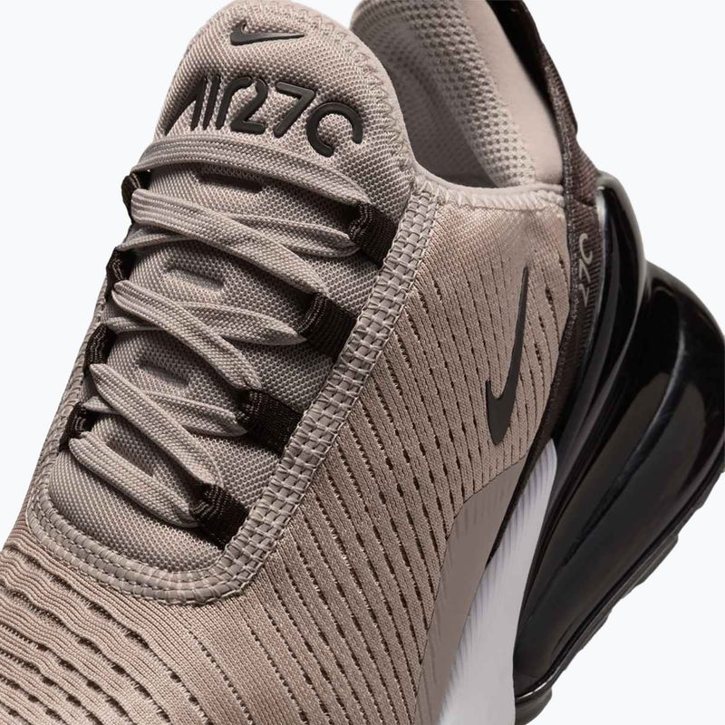 Nike Air Max 270 scarpe da donna grigio college / marrone velluto / bianco 8