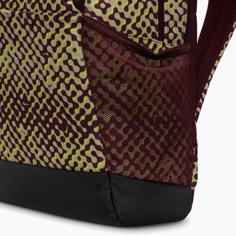 Zaino da allenamento Nike Brasilia 9.5 24 l burgundy crush/black/volt 7