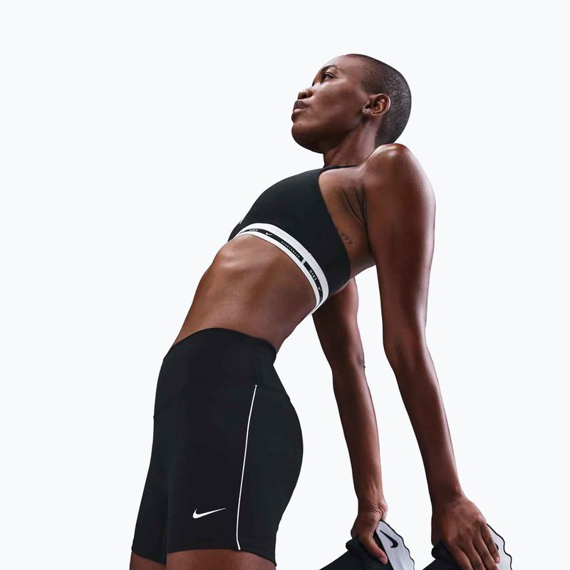 Shorts donna Nike One Dri-Fit Biker 5" black/white 6