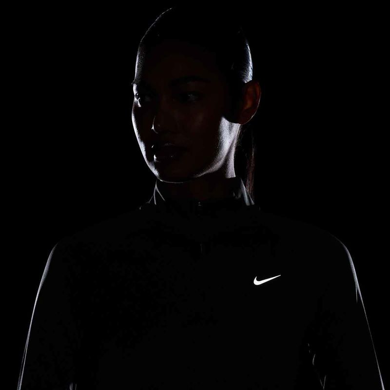 Felpa da running Nike Tempo Dri-Fit 1 / 4 Zip donna nero 4