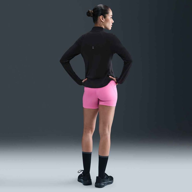 Felpa da running Nike Tempo Dri-Fit 1 / 4 Zip donna nero 7