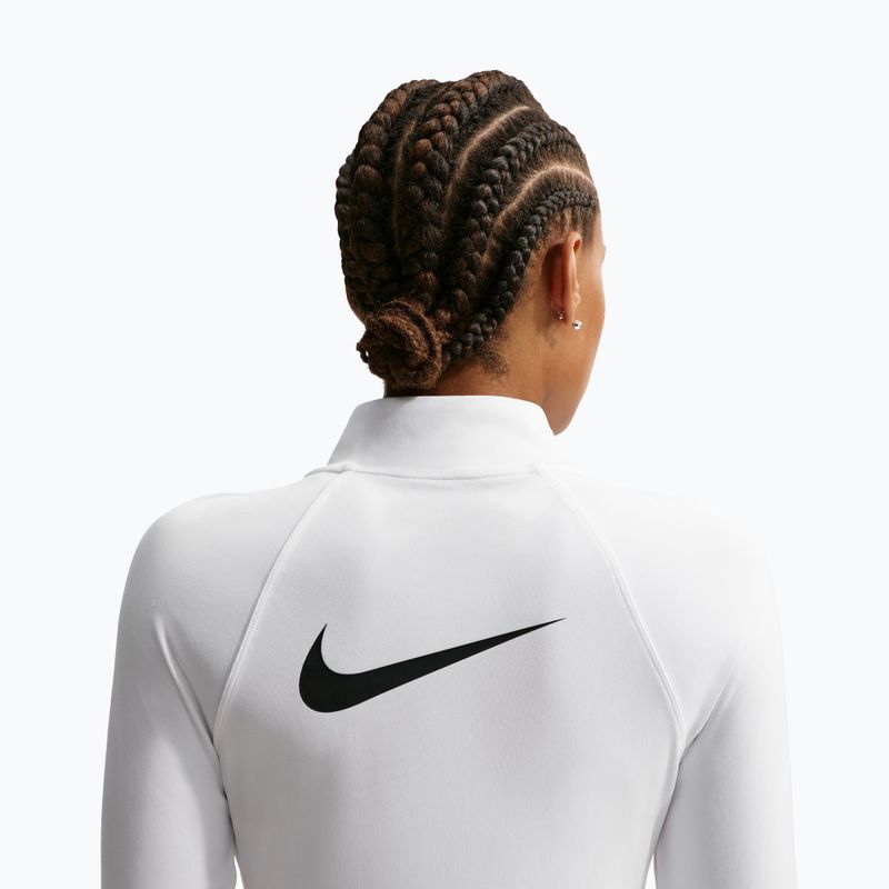 Bluza do biegania damska Nike Tempo Swoosh Run Dri-Fit 1/4-Zip white/black 4