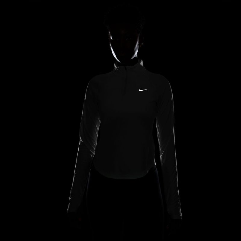 Maglia a maniche lunghe da running da donna Nike Tempo Swoosh Run Dri-Fit 1/4-Zip white/black 6