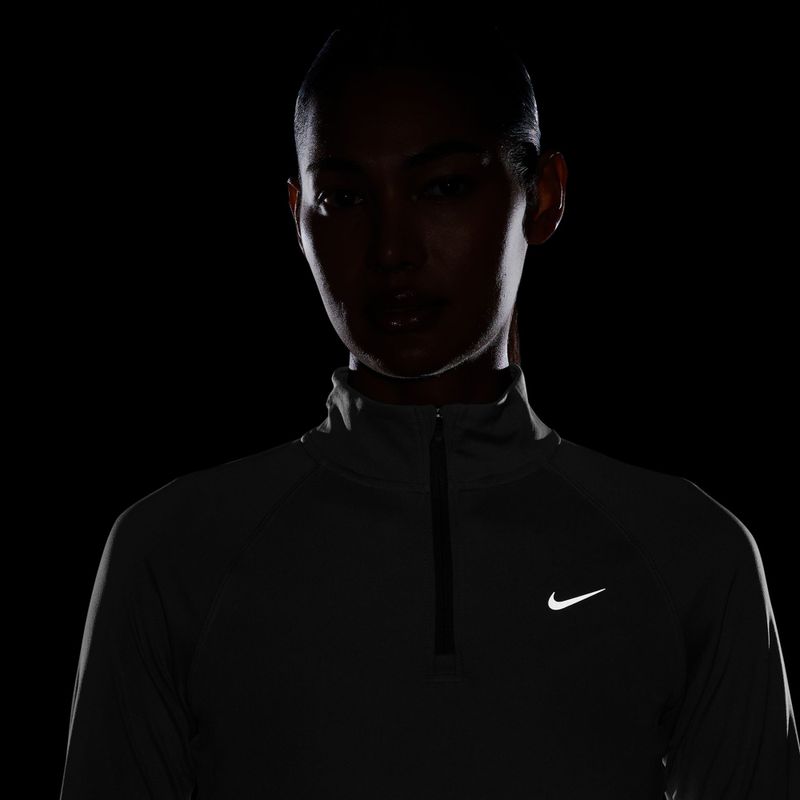 Felpa running donna Nike Tempo Dri-Fit 1/4 Zip white 6