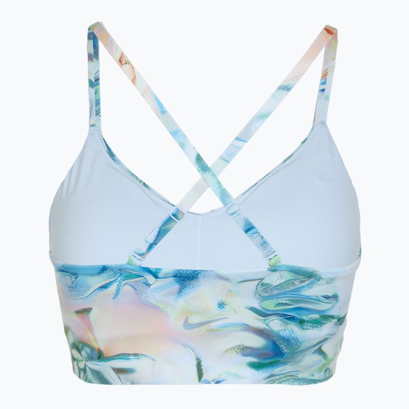 Reggiseno sportivo Nike Indy Artist Collection Light-Support blue tint 7