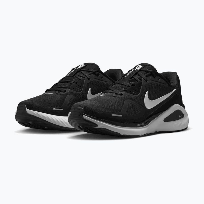 Scarpe running donna Nike Structure 26 black/cool grey/metallic silver/white 10