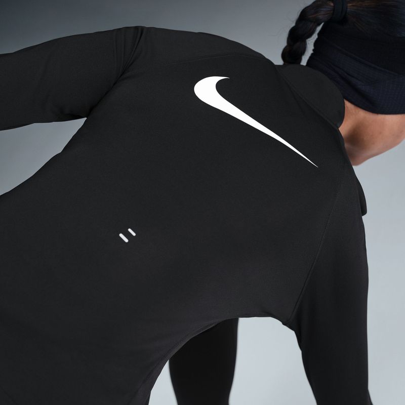 Felpa da running donna Nike Tempo Swoosh Run Dri-Fit 1/4-Zip black/white 5