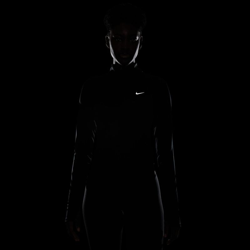 Maglia a maniche lunghe da running da donna Nike Tempo Swoosh Run Dri-Fit 1/4-Zip black/white 6