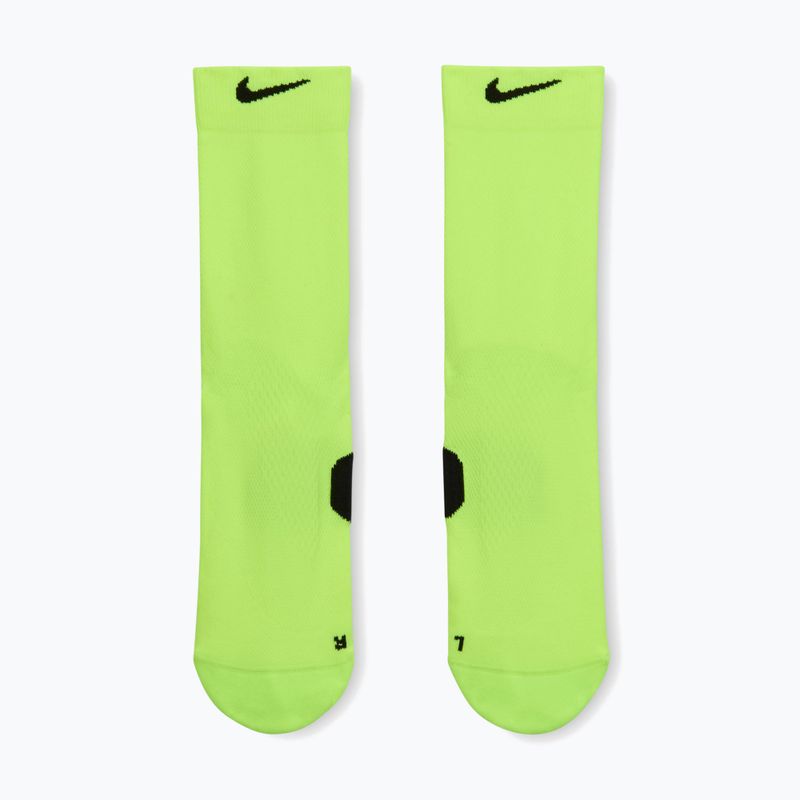Calzini Nike Running Midweight Crew Volt/Black/Black 2