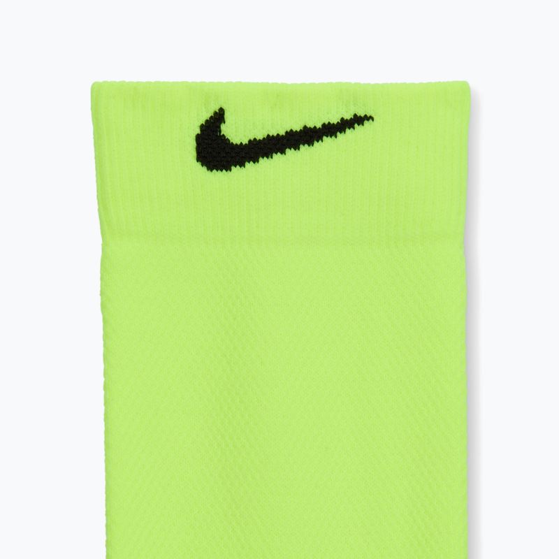 Calzini Nike Running Midweight Crew Volt/Black/Black 4