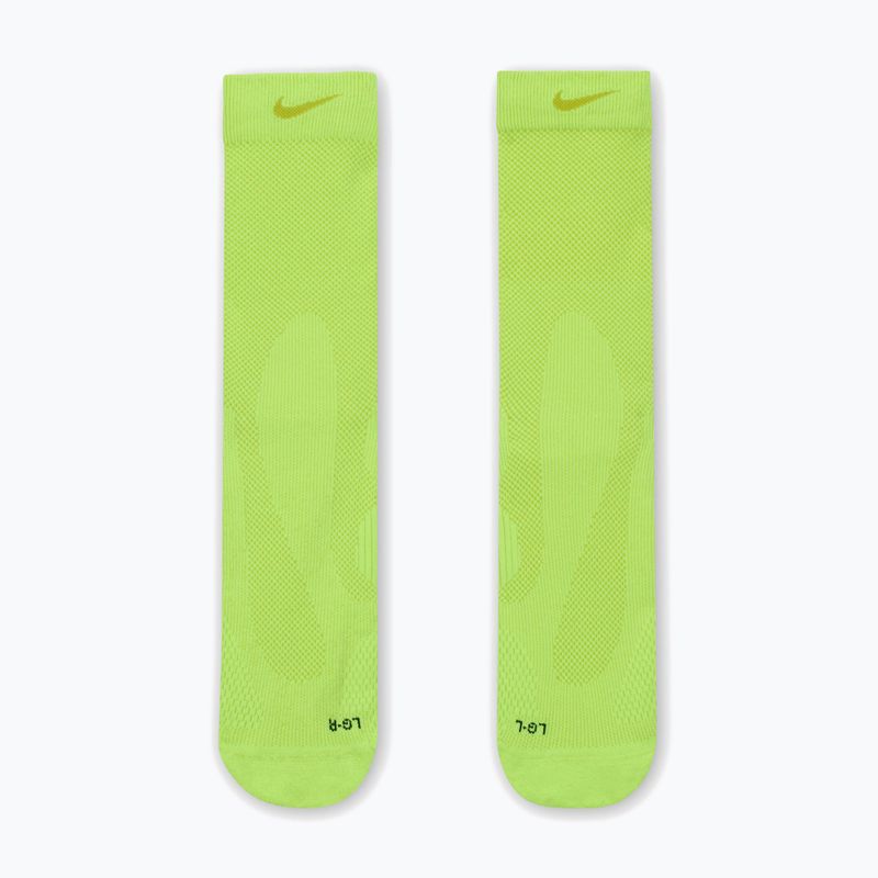 Skarpety Nike Running Lightweight Crew volt/bright cactus/black/bright cactus 2