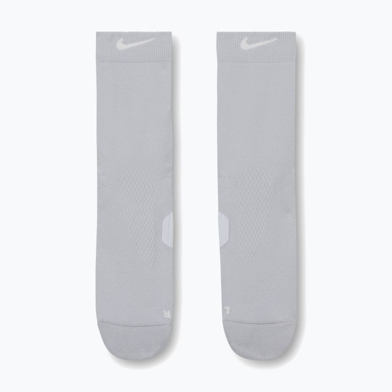 Skarpety Nike Running Midweight Crew light smoke grey/pure platinum/white 2