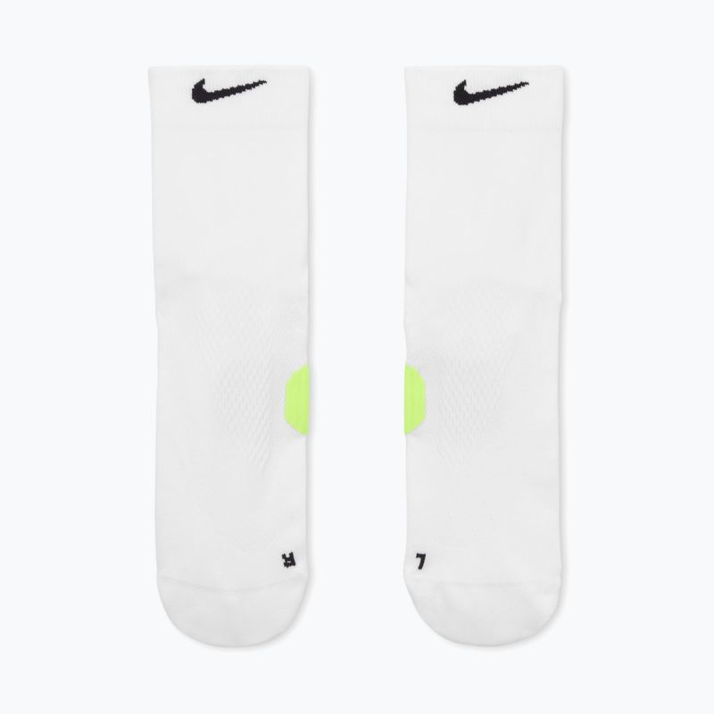 Calzini Nike Running Midweight Micro Crew white/volt/black 2