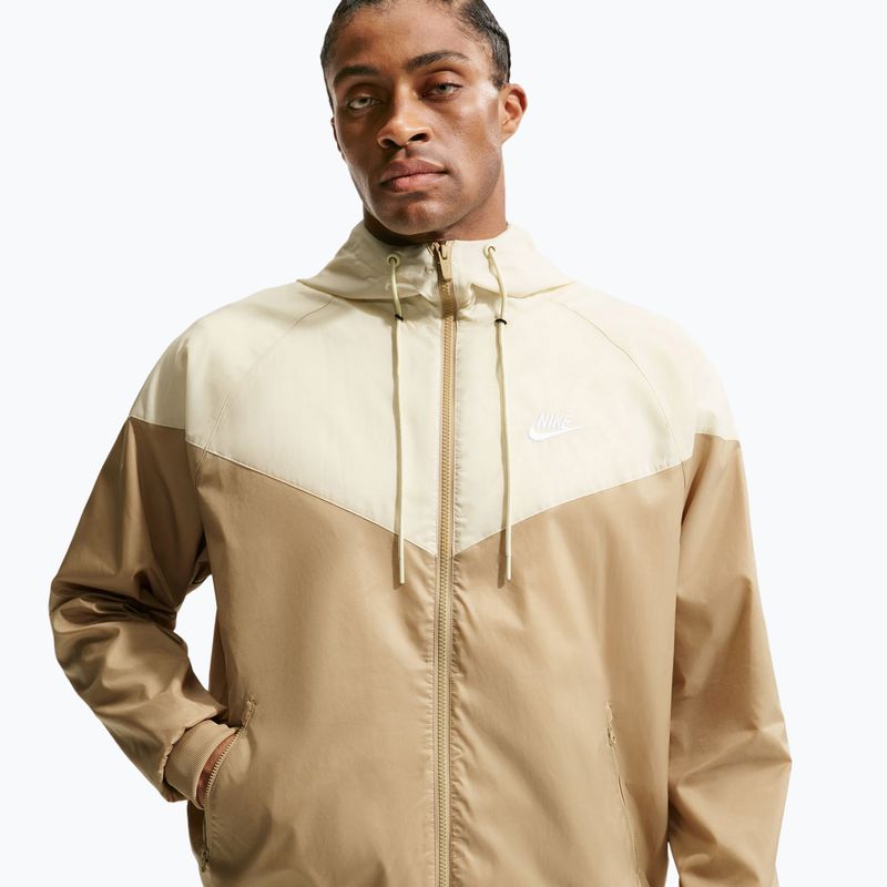 Giacca uomo Nike Sportswear Windrunner parachute beige/light khaki/white 4