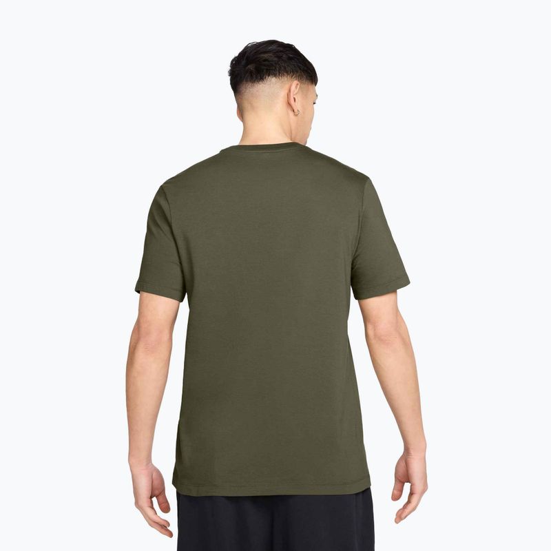 T-shirt uomo Nike Sportswear Club medium olive/parachute beige 2