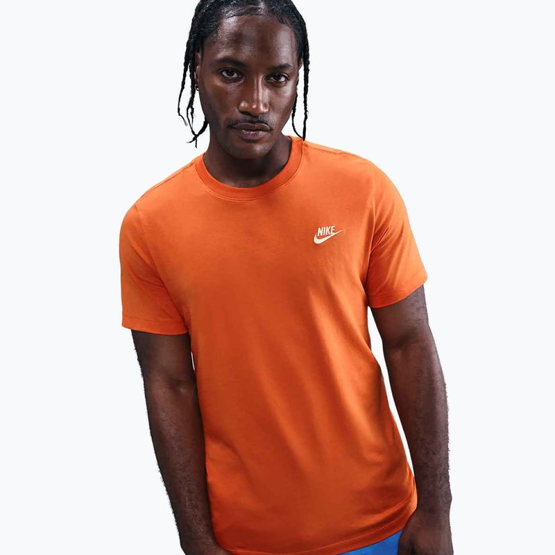 T-shirt uomo Nike Sportswear Club campfire orange 4