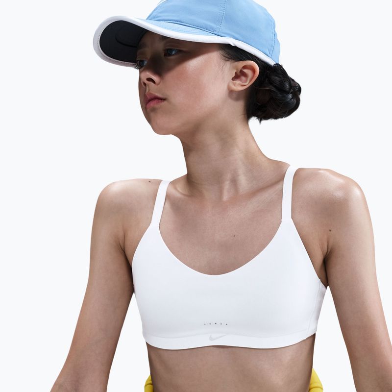 Reggiseno da bambina Nike Alate White/Light Smoke Grey 4
